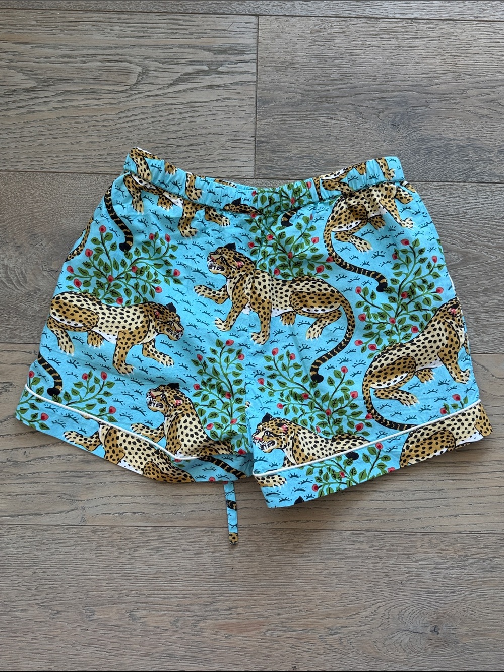 Printfresh Bagheera Leopard 🐆 Print Something Blue (Aqua) Short Pajama Set-XXS - Picture 7 of 16
